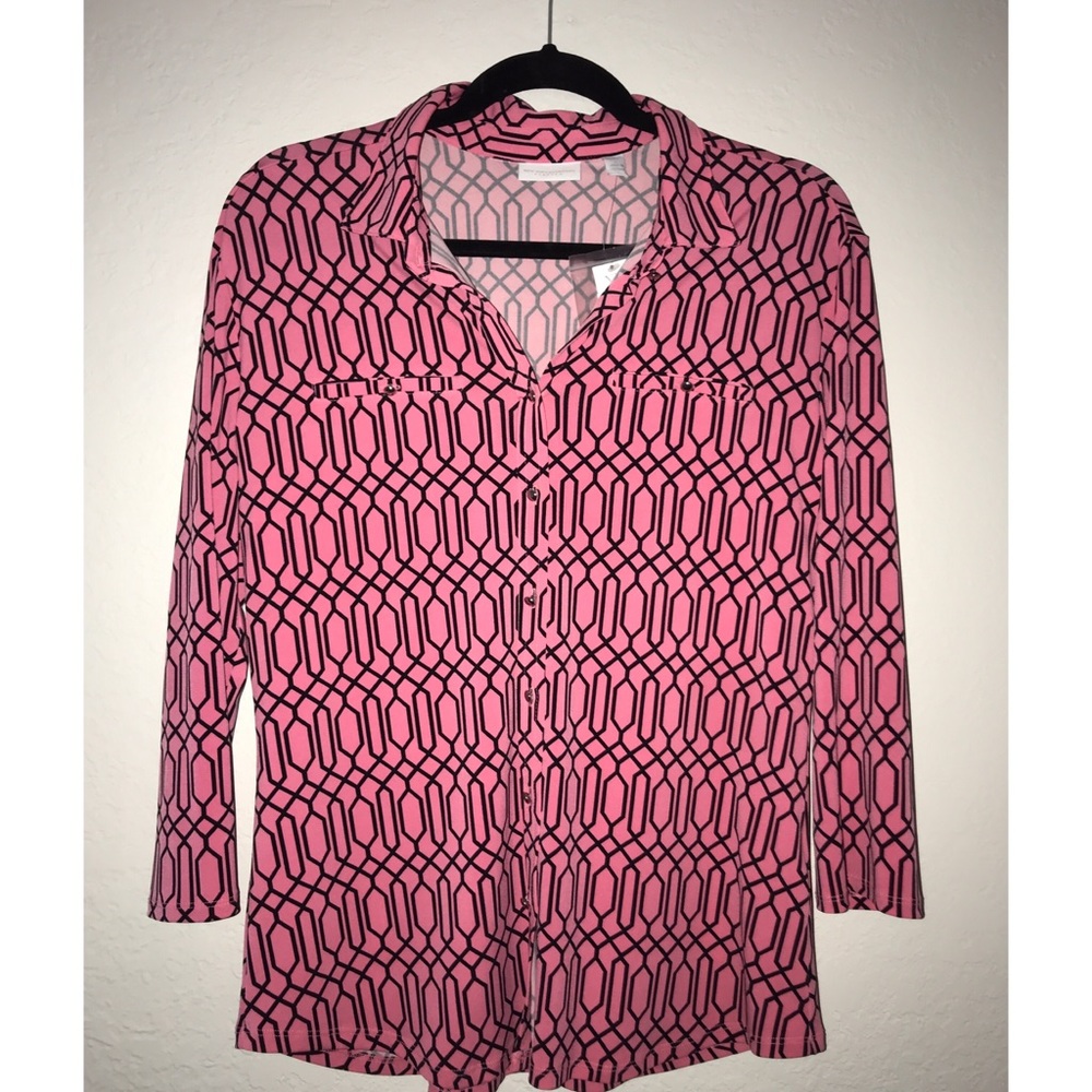 NWT New York & Co Stretch Career Top Size L